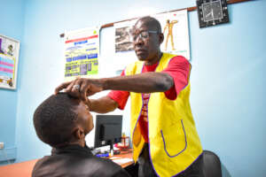 Eye check up during the Lions Medical Eye Camp