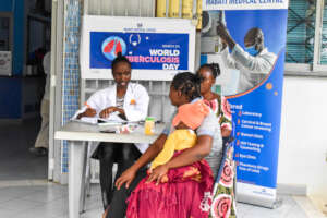 Patient registering for Tuberculosis Awareness Day