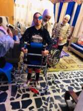 Disabled child gets home visit from mobile clinic