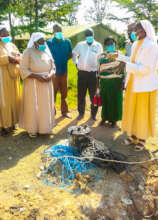 Board of Management at the Borehole site