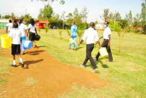 Students out in search of Water
