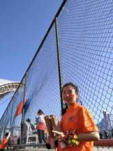 Melinda at the Sports Event of her university