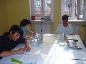Sofia group working on their book