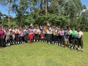Matioli girls school receiving reusable kits