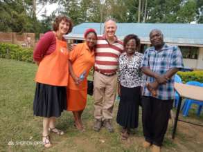 Kits distribution at Tombo Day secondary school