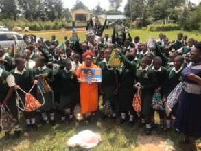 Kit Distribution at Mang'uliro Day secondary schoo