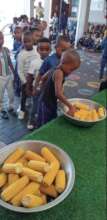 Childre enjoying fresh produce