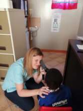 Eye screening test conducted on learners