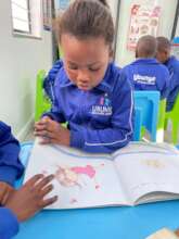 Children doing a reading activity in class