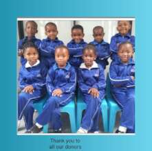 Children thanking our donors