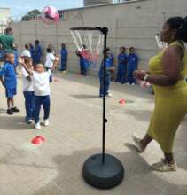 Netball in a Box partnership in action