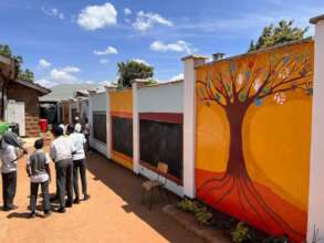 A wall full of colour that triggers creativity