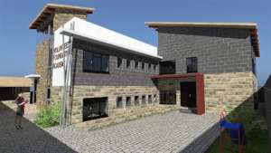 New school building front view