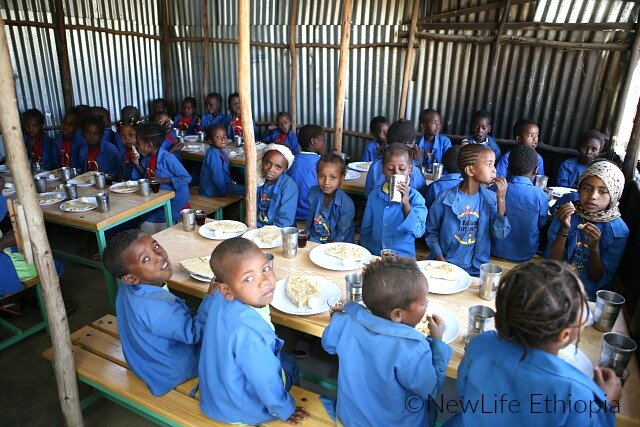 Eating lunch!