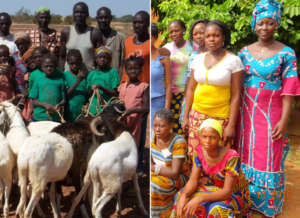 Village girls starting school/in teacher training