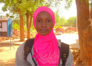 Melicatou is grateful for her scholarship