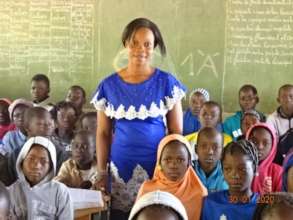 Korotimi with some of her students