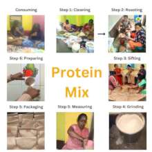 The intricate process of making the Protein Mix