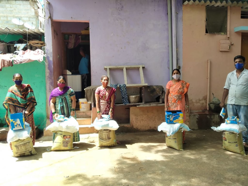 Covid: Feed 145 families living in Bangalore slums