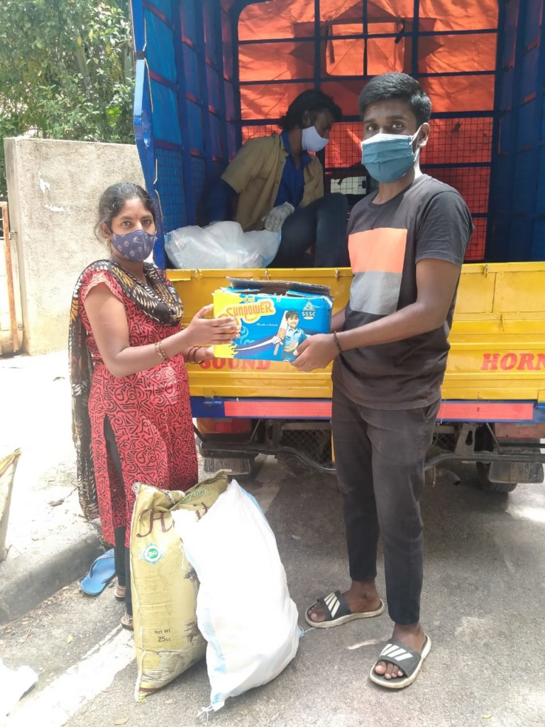 Covid: Feed 145 families living in Bangalore slums