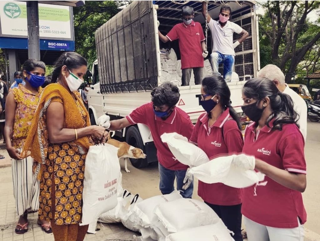 Covid: Feed 145 families living in Bangalore slums