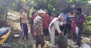 Receiving training for vegetable productions