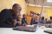 A computer lab for 150 school children in Kenya
