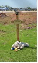 In memory of fellow softball player Sydney Angle