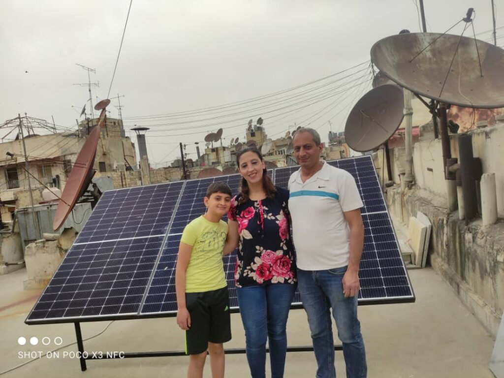 Solar panels for families in Syria
