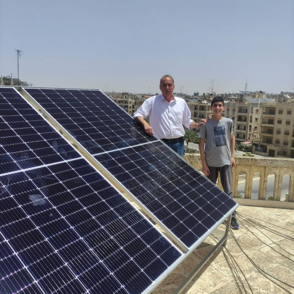 Solar panels for families in Syria