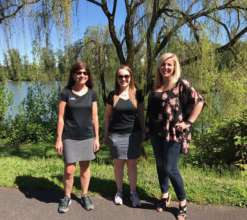 ADA staff members celebrated by taking a walk