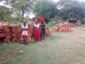 Community contribution of bricks for the project