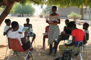 Literacy lessons at Siansowa