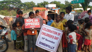 CHILDREN AMIDST CELEBRATION