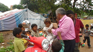 receiving chocolates