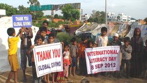 children are grateful and happy