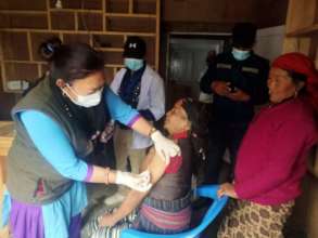 Having Covid Vaccine for elderly  people