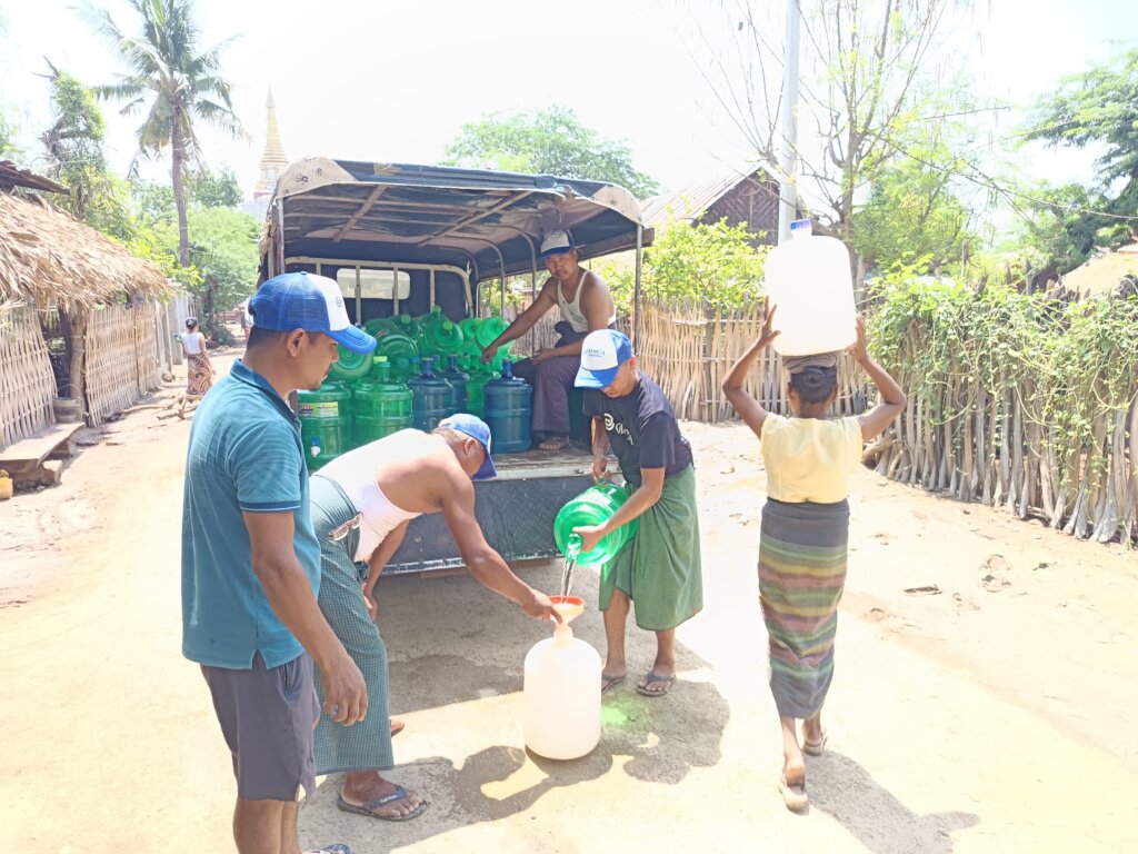Thanks to your support,water reached those in need