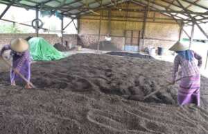 Organic fertilizer preparation work