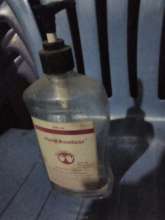 Hand washing sanitizer bottle