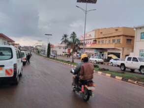 VHT passenger on motorcycle in Mbale City