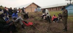 UWA ranger addressing the VCTFs in Buremba parish