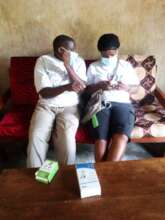 Sharon with VCTF member Yosia Tumwesigye