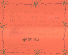 Thank you letter