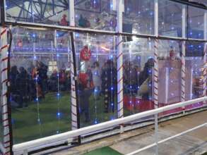 Outside of the PlaySpace preparing for party