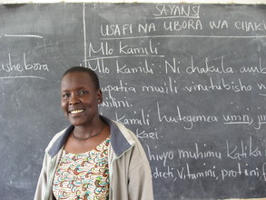 Theresia in her classroom