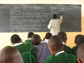 AfricAid Scholar in Classroom