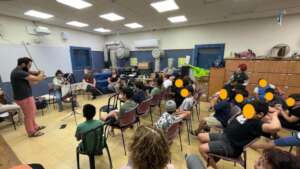 Musethica musicians preform at the Keshatot School