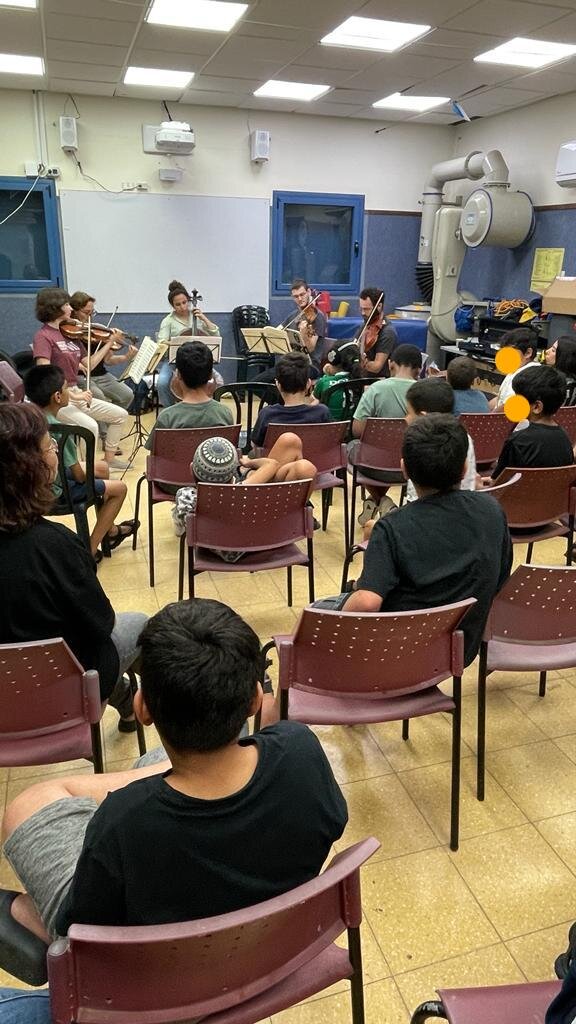 Musethica musicians preform at the Keshatot School