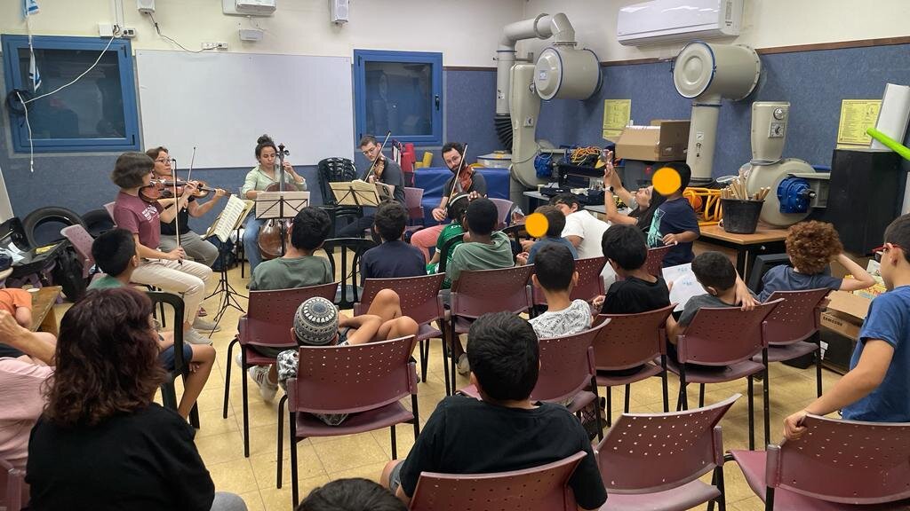 Musethica musicians preform at the Keshatot School